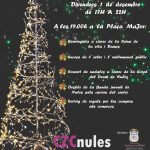 Nules dará la bienvenida a la Navidad con el encendido de las luces del árbol y del alumbrado decorativo
