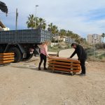 Nules utilitza materials nous en passarel·les i bancs de la zona marítima