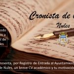 NULES OBRI UN PROCÉS PARTICIPATIU PER A DESIGNAR AL NOU CRONISTA DE LA VILA
