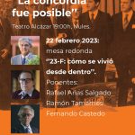 NULES RECORDA EL 23-F EN EL CICLE DE CONFERÈNCIES “LA CONCORDIA FUE POSIBLE”