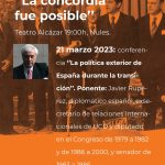 NULES ALBERGARÀ UNA XERRADA SOBRE LA POLITICA EXTERIOR EN LA TRANSICIÓ AMB JAVIER RUPÉREZ COM A PROTAGONISTA