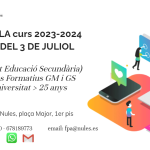 AUGMENTA CADA ANY L’INTERÈS PER L’OFERTA FORMATIVA DEL CENTRE DE FPA DE NULES