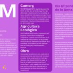 UNA TAULA RODONA ANALIZARÀ L'EVOLUCIÓ DE LA DONA EN SECTORS CLAU COM L'OBRA, L'AGRICULTURA ECOLÒGICA I EL COMERÇ
