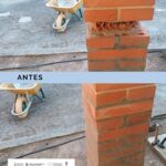 ELS ALUMNES D'OBRA REFORCEN ELS PILARS A LA ZONA DE NÍNXOLS AMB LA SUBSTITUCIÓ DE LES RAJOLES DETERIORATS